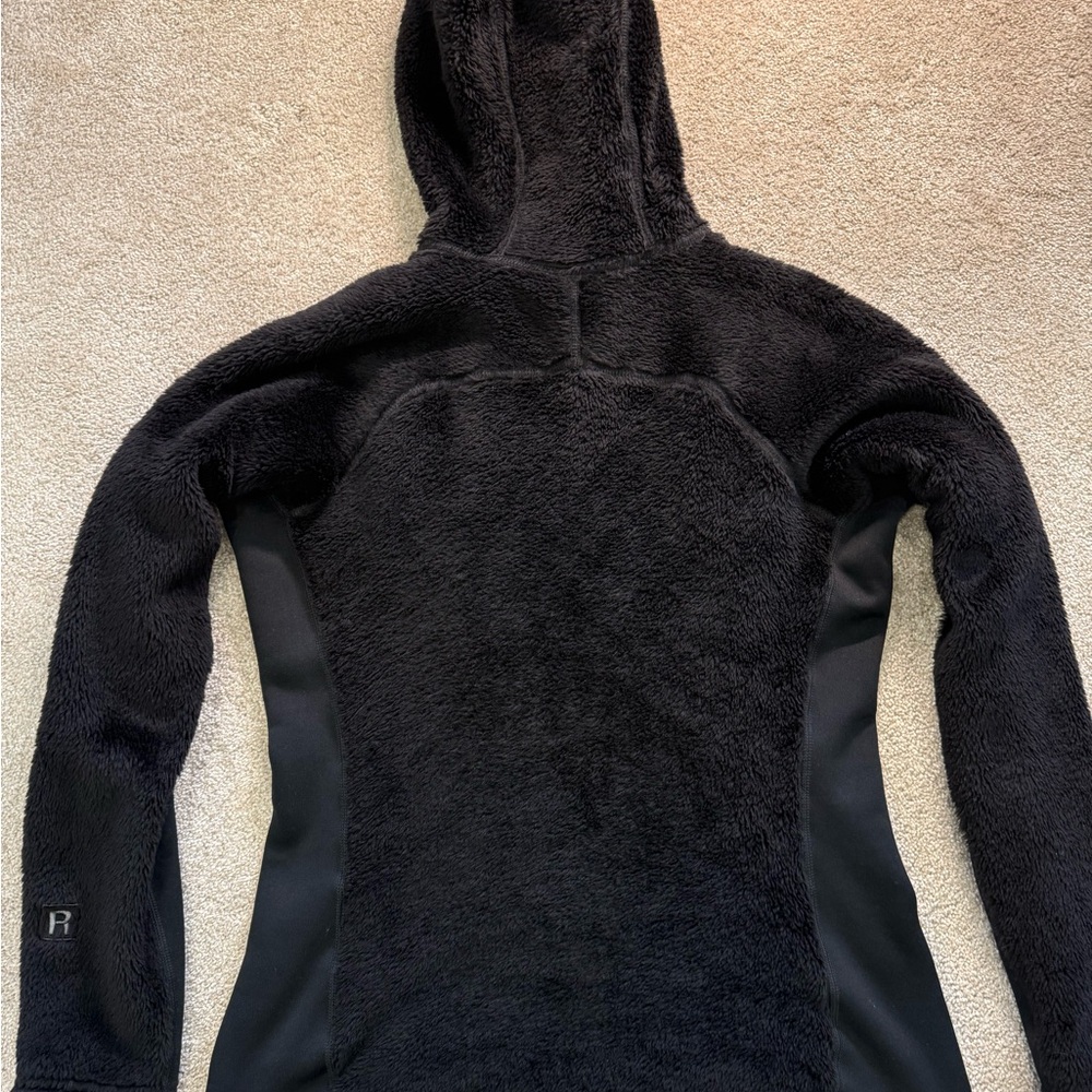 Patagonia R3 Hi-Loft Hoody Women’s M Black Fleece Jacket Hood Full Zip Regulator - Picture 2 of 6